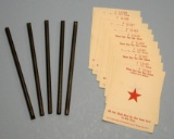 5 Winchester Gallery Gun Reloding Tubes & Red Star Targets (VLR)