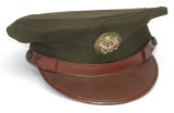 US Army WWII Enlisted Man's Visor Hat (A)