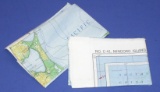 Two US Military WWII Silk Escape Maps (DCE)