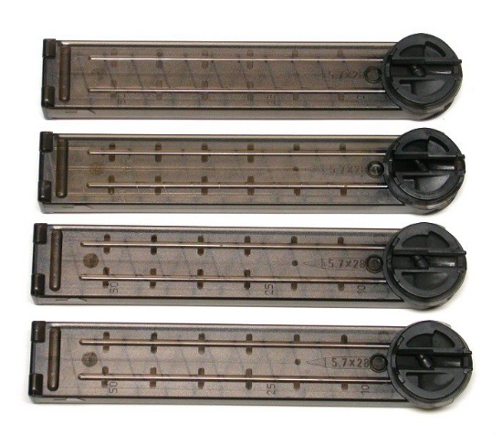 Four FN P90/PS90 50 round 5.7x28mm Magazines (RHK)