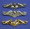 Three US Navy Submarine Dolphin Badges (A)