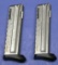 Two Walther P-22 .22 LR Stainless-Steel Pistol Magazines (RTW)