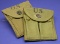Two US Military WWII M1 Carbine Magazine Pouches (ZJH)