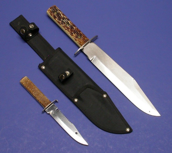 Brazilian Tramontina Bowie Knife Set (JMB)