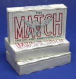 Three 20-Round Boxes of US Military 1964-Dated 7.62x51mm Match Ammunition (JMZ)