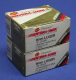 Two 20-Round Boxes of Federal Premium 9mm 124 Gr Hydra-Shok Ammunition (A)