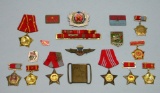 18 Pieces of North Vietnamese and Viet Cong Medals & Insignia from the Vietnam War (A)