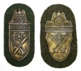 Two German WWII Campaign Shields (A)