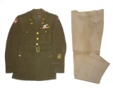 US Army Air Force WWII Captain's 7th Air Force Pinks & Greens Uniform (BJZ)
