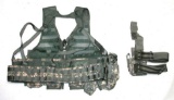 US Military Issued MOLLE II Fighting Load Carrier & Thigh Holster (CPO)