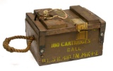 British Military WWII-1950s issue MK-1Z .410 Enfield Musket Ammunition Crate (A)