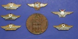 Six Soviet Military Qualification Badgges & a 40-AnniversaryTable Medal (A)