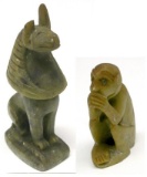 Two Egyptian Carved Stone Amulets (CNZ)