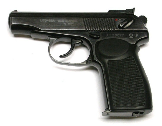 Russian IMEZ IJ70-18A 9x18mm Makarov Semi-Automatic Pistol with Holster - FFL #AEC0077 (PPC)