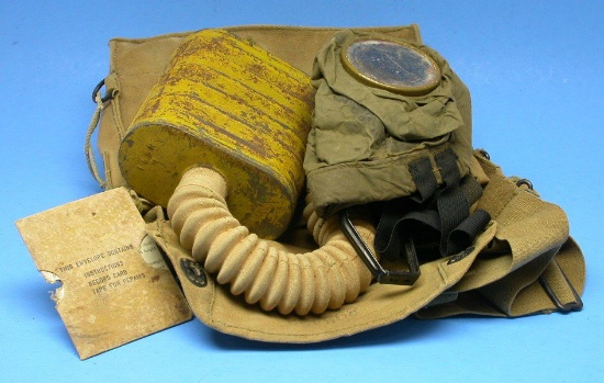 Named US Military WWI Gas Mask (MLL)