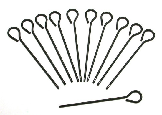 Group Lot of 11 US Military WWI-II M1911 Pistol Cleaning Kit Rods (JGD)