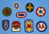 Group Lot of 9 US Military Shoulder Patches (RPA)