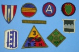 Group Lot of 9 US Military Shoulder Patches (RPA)