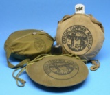 Two Official Boy Scout Mess Tins & Canteen (SMD)