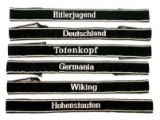 Six German SS WWII BeVo Cuff Titles (SMD)