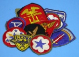 13 US Military WWII Shoulder Patches & Insignia (SMD)
