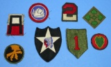 Eight US Army WWII-Korea Shoulder Patches (RPA)