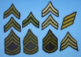 10 US Army WWII Rank Shoulder Stripes (RPA)