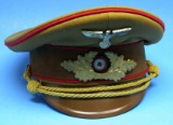 German Nazi Political Officer WWII Visor Hat (SMD)