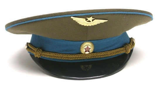 Soviet Air Force Officer's Visor Hat (VLR)