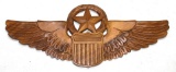 Named US Air Force Wooden Master Pilot's Presentation Wing (MFB)