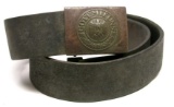 Original German Army WWII Belt Buckle and Belt (KDW)