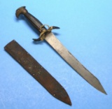 Rare US Army War of 1812 Eagle Pommel Sword converted into a Civil War era Fighting Knife (AI)
