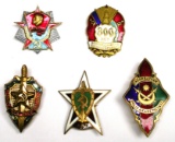 Group Lot of Five Soviet Badges (A)