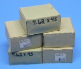 Five Boxes of Czech Military 7.62x45mm Ammunition (MAT)