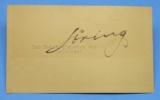 Autographed Herman Goering 