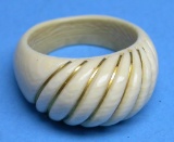 Ivory and Gold Carved Ring (PWS)