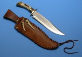 Custom Stag-Handled Bowie Knife (DSA)