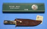 Bear Mfg Damascus Steel Bowie Knife (DSA)