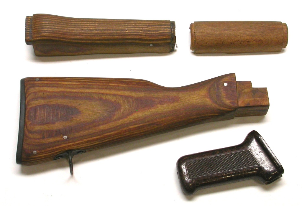 Romanian AKM/AK-47 Wood Furniture Set with Bakelite Grips. 