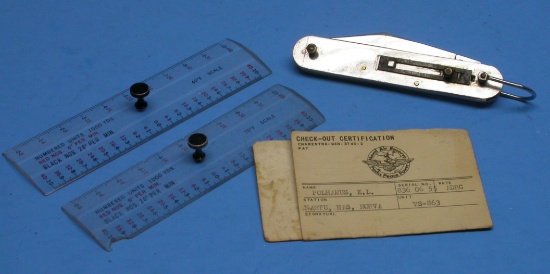US Navy Aviation Machinist's Mate Survial Knife and Gear (CPD)