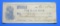 Signed Eliphalet Remington Bank Check (A)