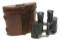 US Military WWI-II era Bausch & Lomb 6x30 Binoculars & Case (JEK)