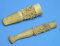 Two Antique Bone or Ivory Carved Dragon Cigarrette Holders (PWS)