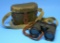Imperial Japanese Military Binoculars and Rubberized Canvas Case (LPC)