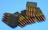 Five US Military 8-Round M1 30-06 Enbloc Clips and Ammunition (VLR)
