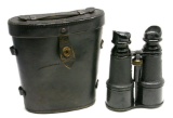 US Military Civil War to WWI era Binoculars & Case (JEK)