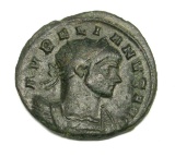Ancient Imperial Roman Emperor Aurelian Bronze Coin (JEK)