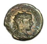Ancient Imperial Roman Emperor Gordonian III Silver Denarius Coin (A)