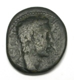 Rare Ancient Imperial Roman Emperor Augustus Bronze Sestertius Coin (A)