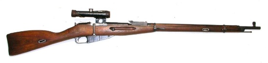 Soviet Military WWII era 91/30 7.62x54r Nagant Sniper Bolt-Action Rifle - FFL #PA1013 (CPO)